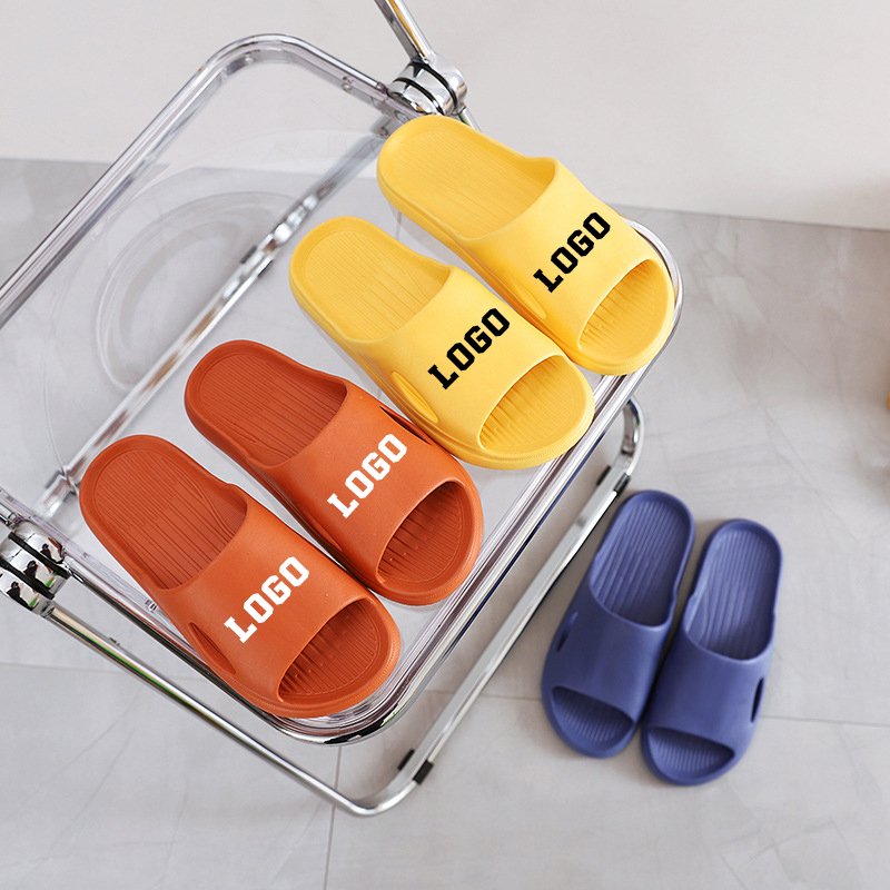 Wholesale Soft Home Slide Sandal Print Custom Men Women Slides Slippers Custom Logo Slippers Eva Unisex
