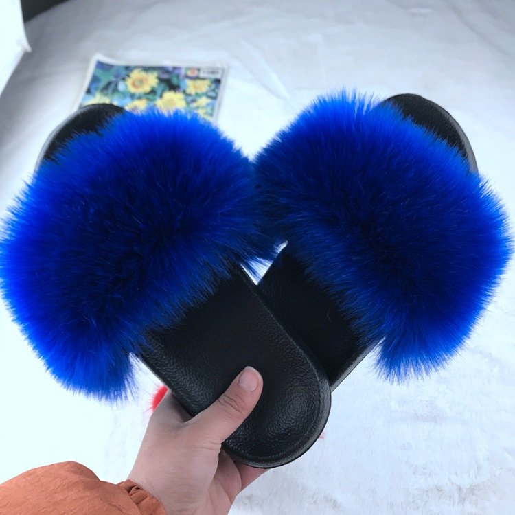 Greatslides Women Fashion Sandal Slides,Bridesmaid Slippers Fluffy,Flat Woman Sandals Custom Slippers Fur