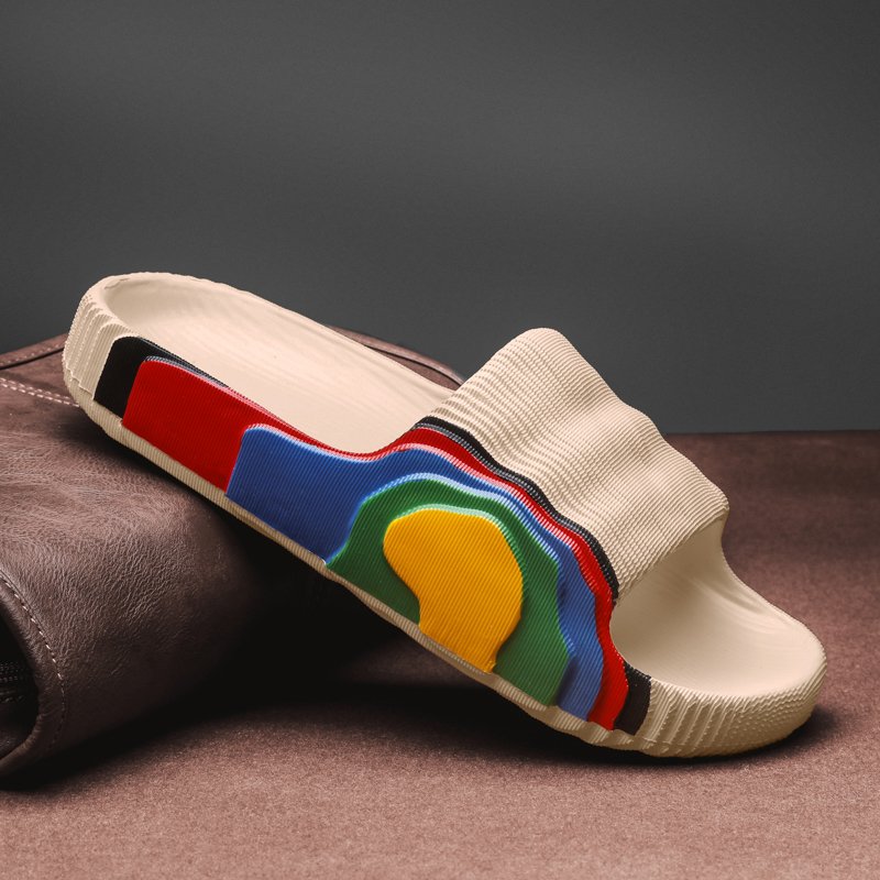 Kan ye Designer Indoor Wave Pattern Family Kids Eva Ladies Home Yezzy Custom Slides Slippers for Men