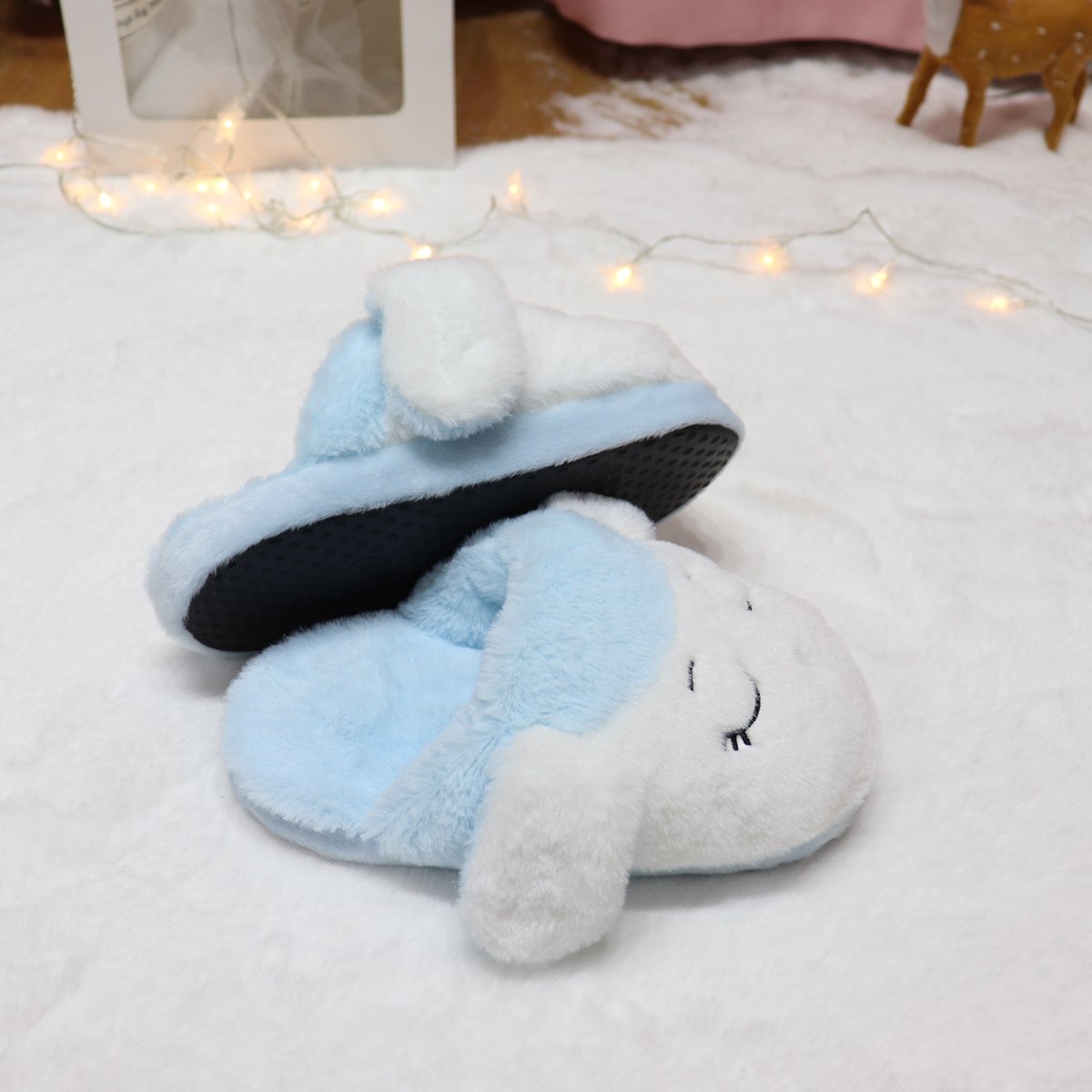 Factory Girl Creative Home Slippers Ears Moving Shy Rabbit Slides Slippers