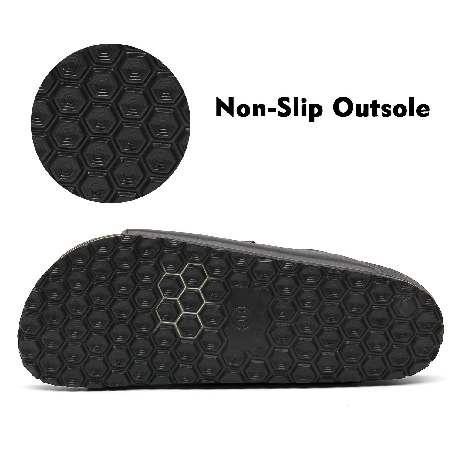 Wholesale Summer Fashion Two Strap Belt Buckle Slide Slippers Eva Sandals Non Slip Outdoor Slippers