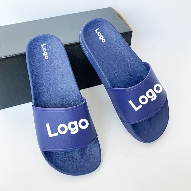 Air Cushion Designer Wholesale Custom Logo Sandals Unisex Embossed PVC Rubber Outdoor Women Custom Slides Slippers