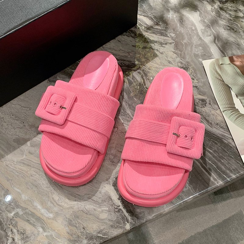 New Beach Sandals And Slippers Trend Thick Sole Unisex Slides Shoes Summer Women designer sandals for women