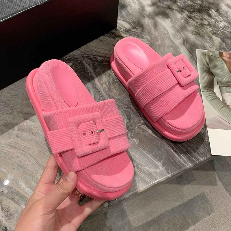 New Beach Sandals And Slippers Trend Thick Sole Unisex Slides Shoes Summer Women designer sandals for women