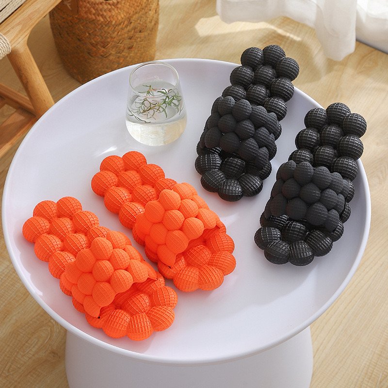Unisex Fashion Home House Women Flip Flops Funny Foam Air Bubble Ball Slides Women's Slippers Bubble Slides