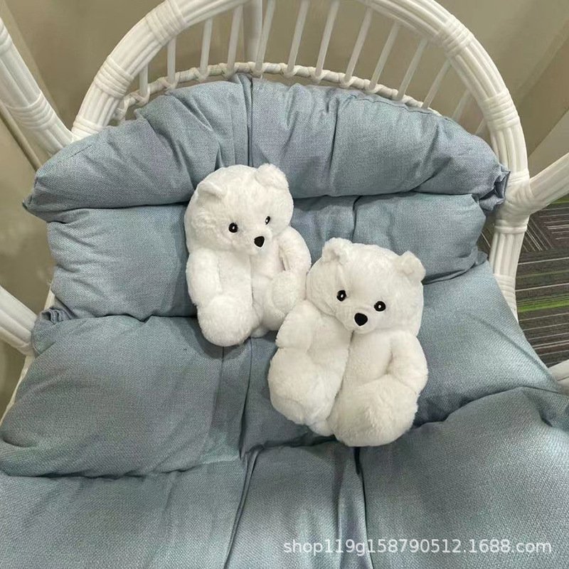Slippers Woman Wholesalers Custom Plush Slippers Winter Fuzzy House Furry Slippers Factory