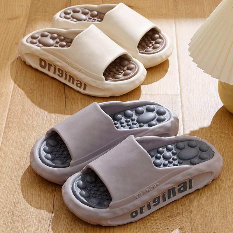 Custom Logo Summer Chancletas de Hombres Male EVA Detachable Bubble Massage Platform Indoor Sport Platform Home Slide Slippers