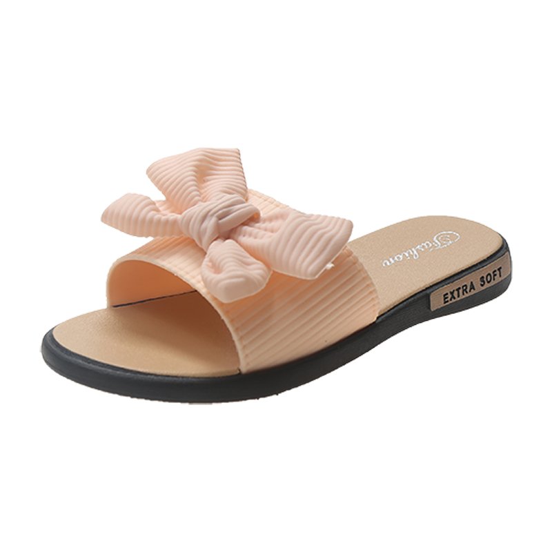 Fashion Bowknot Women's Slippers sandals Soft Shoes for Beach Lady Slides Slippers