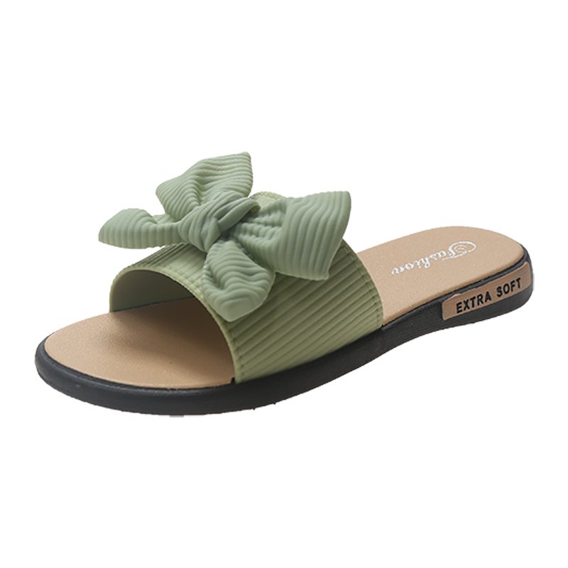Fashion Bowknot Women's Slippers sandals Soft Shoes for Beach Lady Slides Slippers