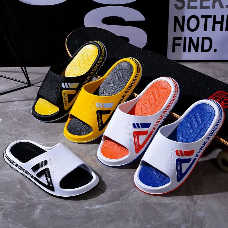 Summer thick soles PVC outdoors basketball gym luxury sports slides slippers for men