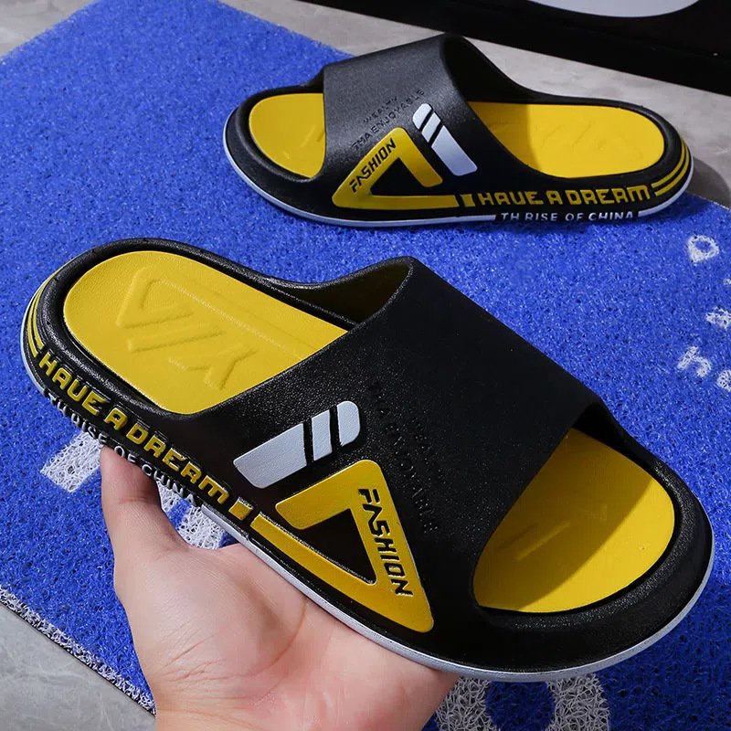 Summer thick soles PVC outdoors basketball gym luxury sports slides slippers for men