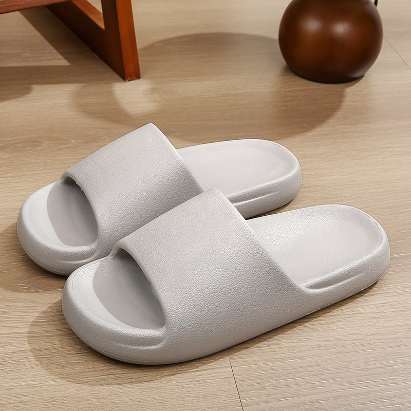 Wholesale Solid Color Anti-slip Eva Flat Women Beach Slippers;Breathable Summer Slip-on Slides Slippers For Indoor Use