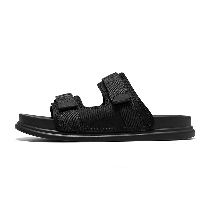 Outdoor Non-Slip Slides Male Leather Sandals Indoor Soft Leather Platform Slippers For Men