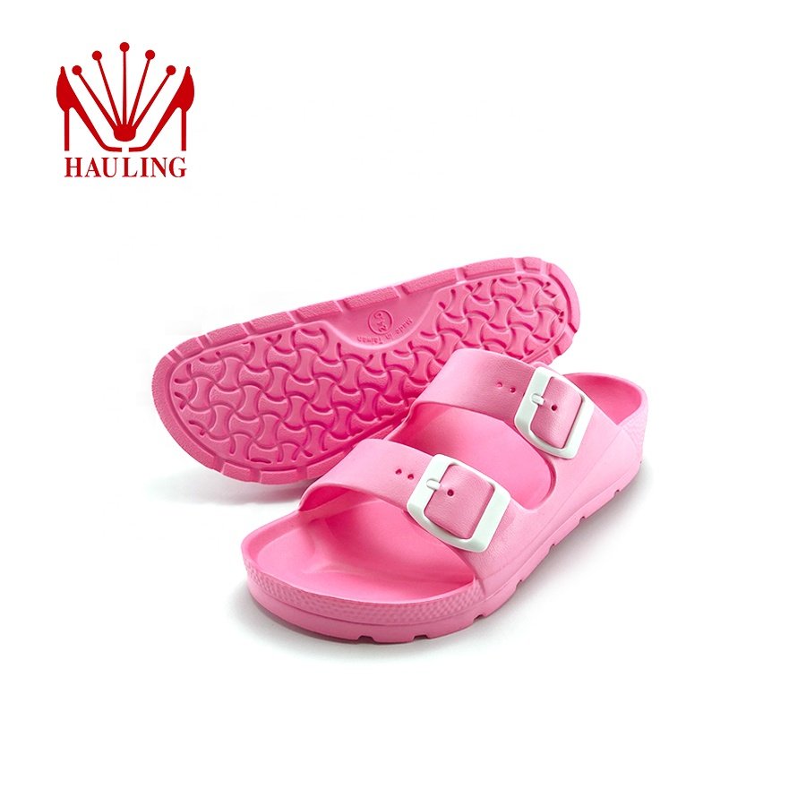 New Fashion House Sandals Birken Style Customized Buckle Flat Bottom Thick Sole Slides Slippers Men's Sandals