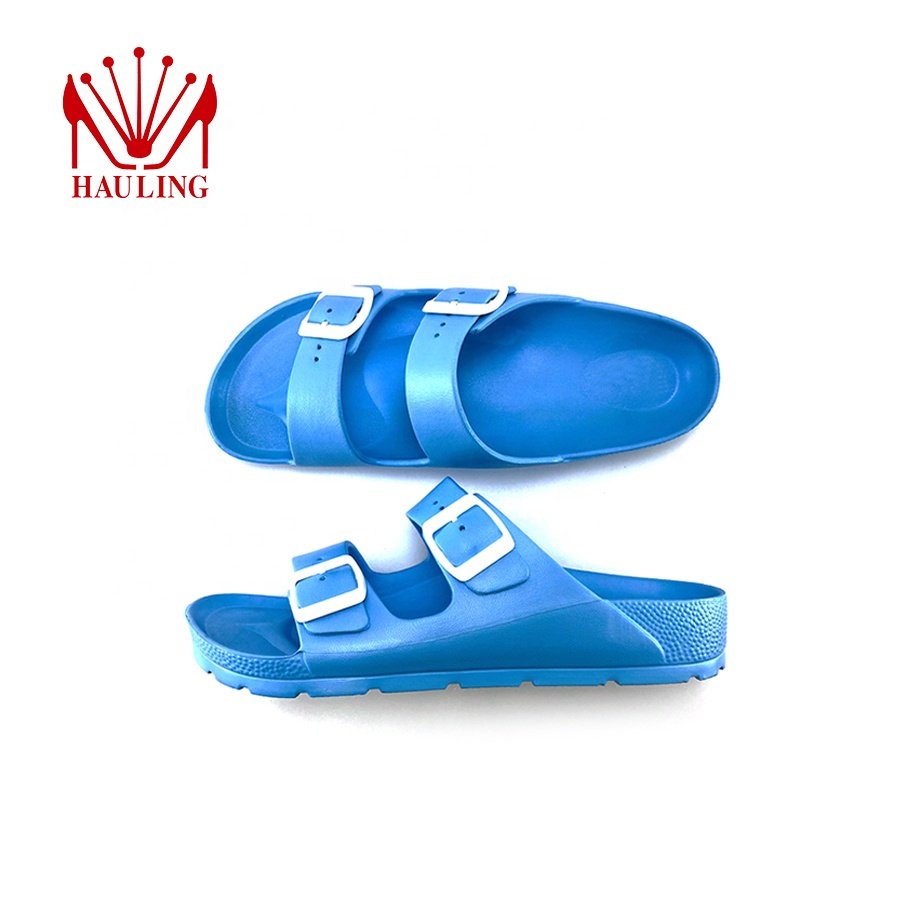 New Fashion House Sandals Birken Style Customized Buckle Flat Bottom Thick Sole Slides Slippers Men's Sandals