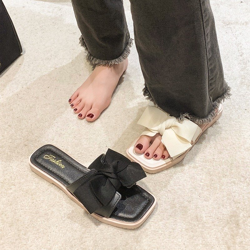 New Fashion Flat Sandals Thickened Heel Non-slip Ladies Slippers Indoor and Outdoor Women's Shoes Slides Slippers