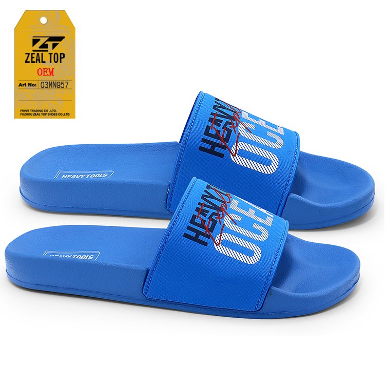 Wholesale Custom Rubber Slide Sandals Summer Beach Walk Slipper with EVA Insole Designer Fashion Sport Slide Slippers for men