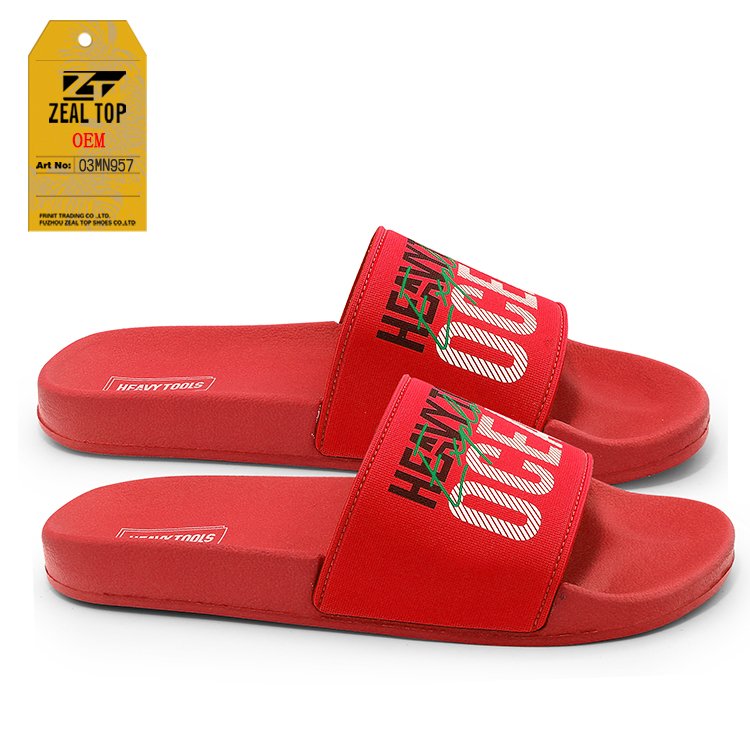 Wholesale Custom Rubber Slide Sandals Summer Beach Walk Slipper with EVA Insole Designer Fashion Sport Slide Slippers for men