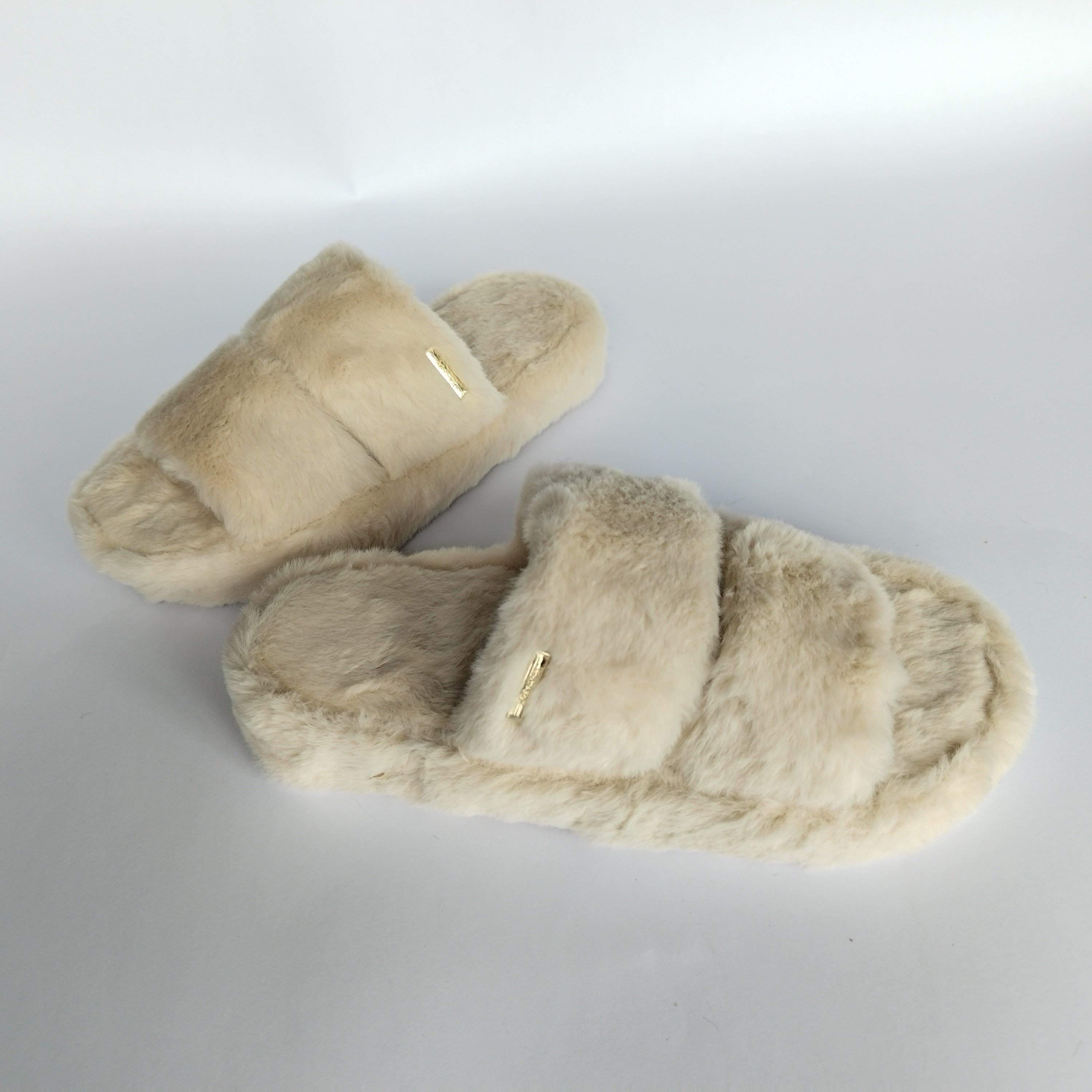 High Quality Hot Sale Women's Non-Slip Indoor Shoes Soft Plush Warm Winter House Slide Slippers For Home