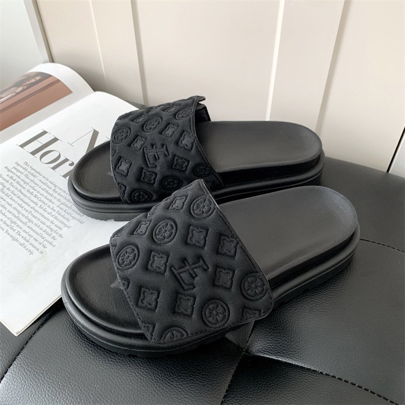 High Quality Light Weight Beach Flat Shoes Sandals 2024 Summer Luxury Designer Branded Slides Slippers For Women