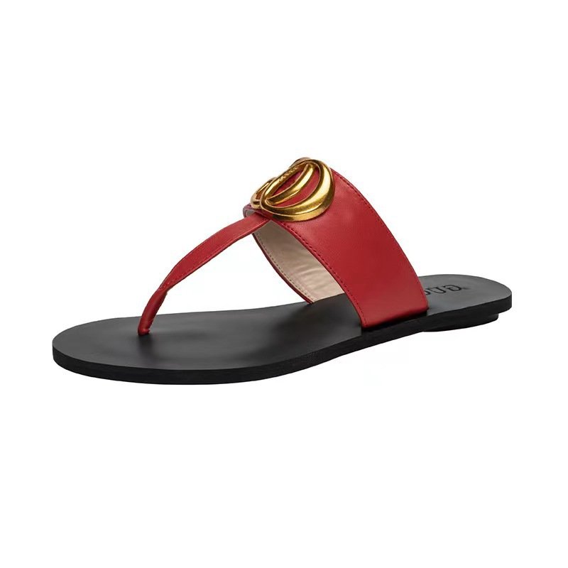 2024 Wholesale Women flat Sandals Luxury Shoes Summer Beach Designer Slipper Platform Flip Flop Sandals for women and ladies