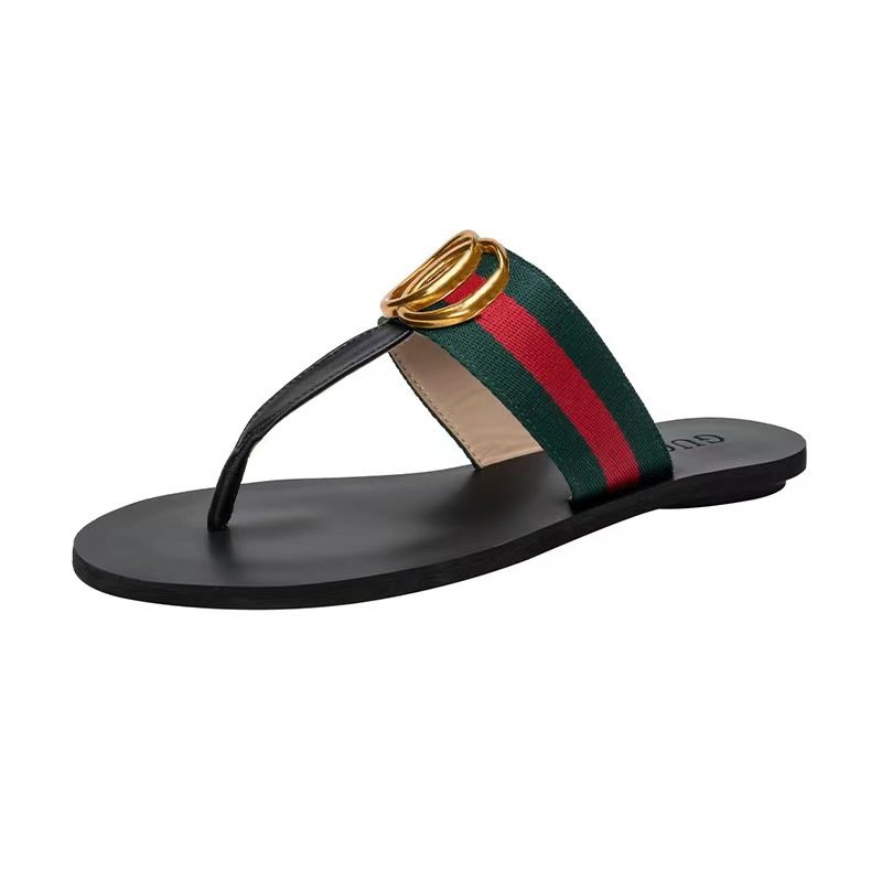 2024 Wholesale Women flat Sandals Luxury Shoes Summer Beach Designer Slipper Platform Flip Flop Sandals for women and ladies