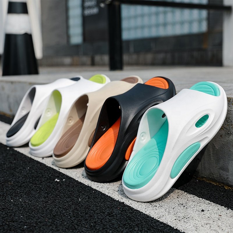 summer beach male slides adult home slides slippers outdoor luxury sandals custom sport shoes