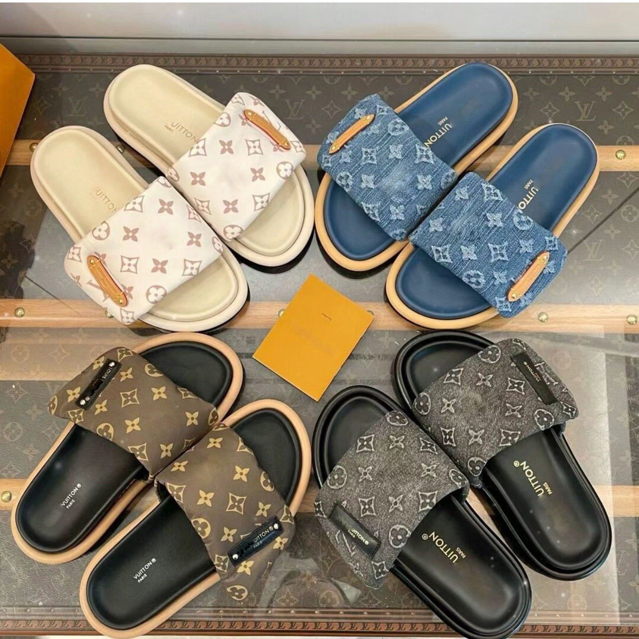 Wholesale simple thick soled shoes with exposed toes, versatile flat shoes for women wearing cool slippers on the outside