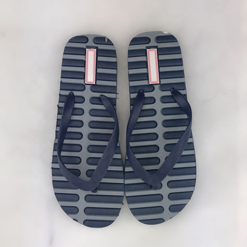 Fashionable Personalized Large Size Insole Embossed Eva Beach Sandals Men's Rubber Slide Slippers