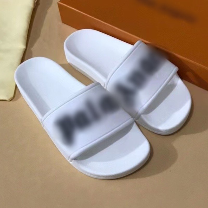 Wholesale designer brand shoes fashion men high quality black sandals beach slides slippers for women