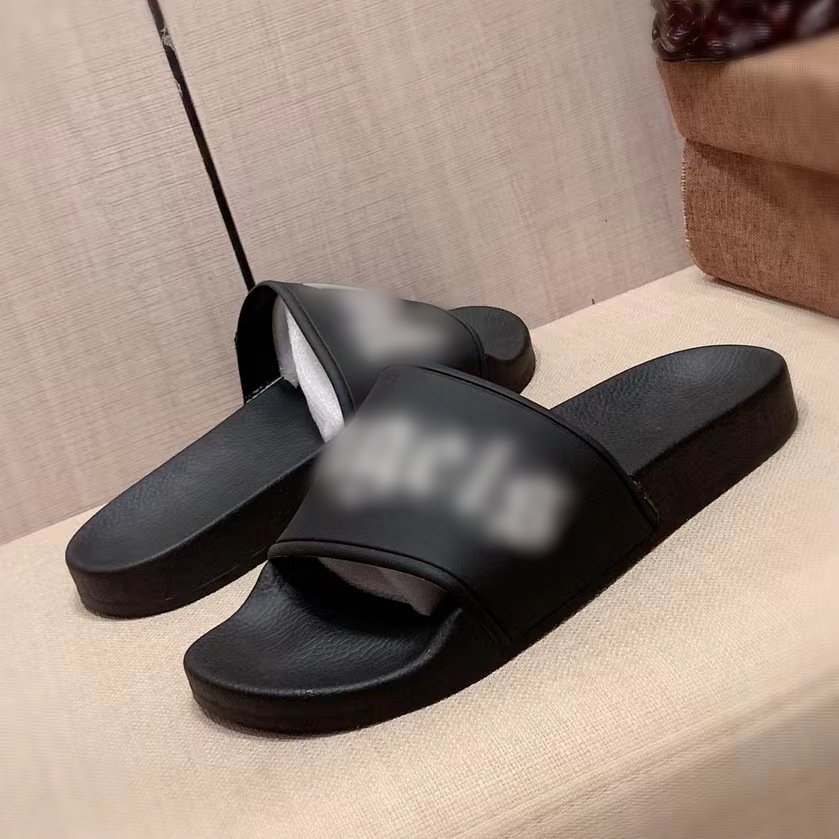 Wholesale designer brand shoes fashion men high quality black sandals beach slides slippers for women