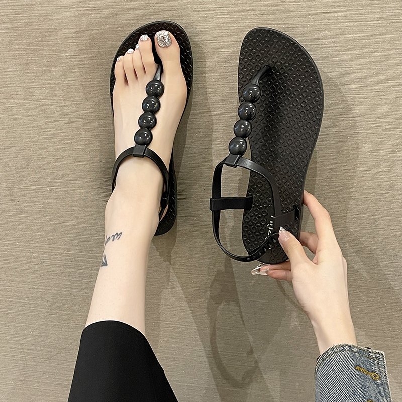 Jelly Shoes Slippers Thong Sandals Shoes 2023 China Fashion Flat Factory Direct Sale Women's Shoes slides Wholesale Prices