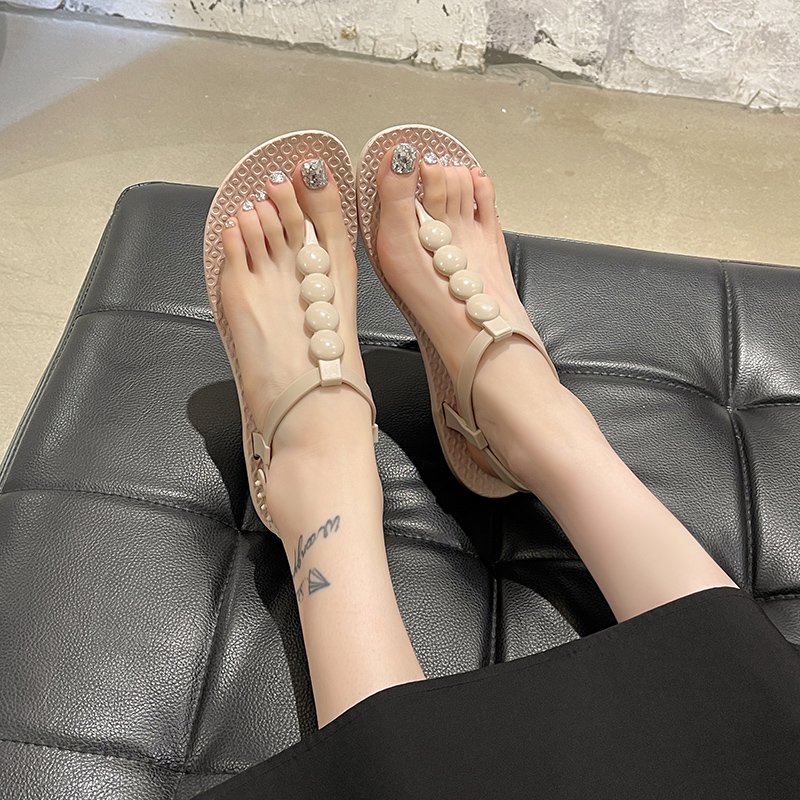 Jelly Shoes Slippers Thong Sandals Shoes 2023 China Fashion Flat Factory Direct Sale Women's Shoes slides Wholesale Prices
