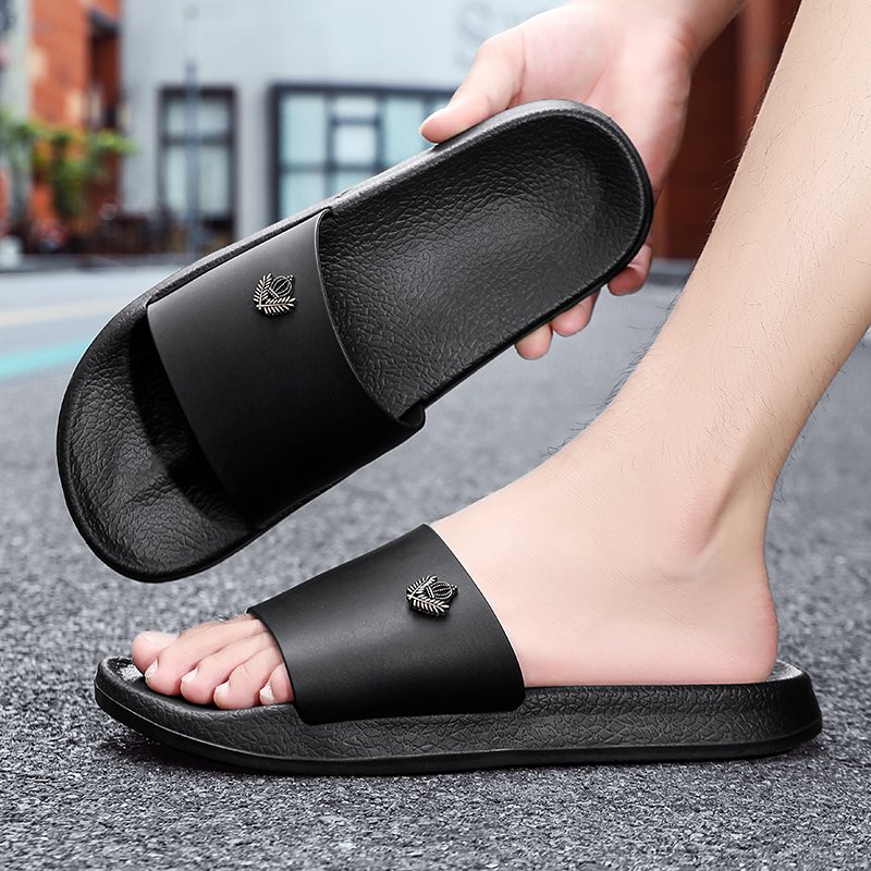 Fashion Trend Men Sandals Black Luxury Slippers For Summer Beach Shoes EVA Wholesale SLides Slippers