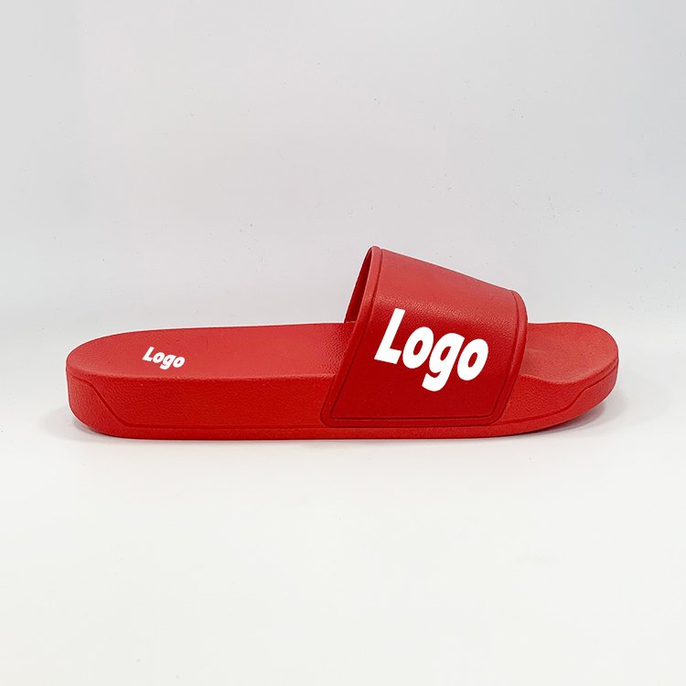 Custom PVC Sandals Outdoor Casual Flat Slide Slippers With Logo South Africa Fashion Sandals Large Size PVC Slide Slippers