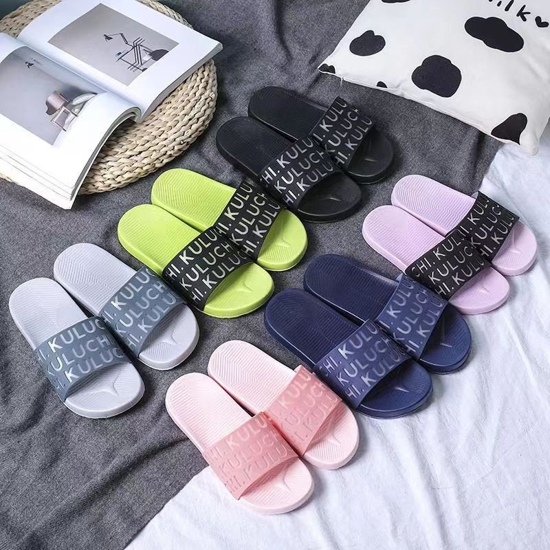 Men's fashion Comfortable Lightweight Striped Slippers Senior Breathable Non-Slip Outdoor Home Slippers with Open Toes Summer