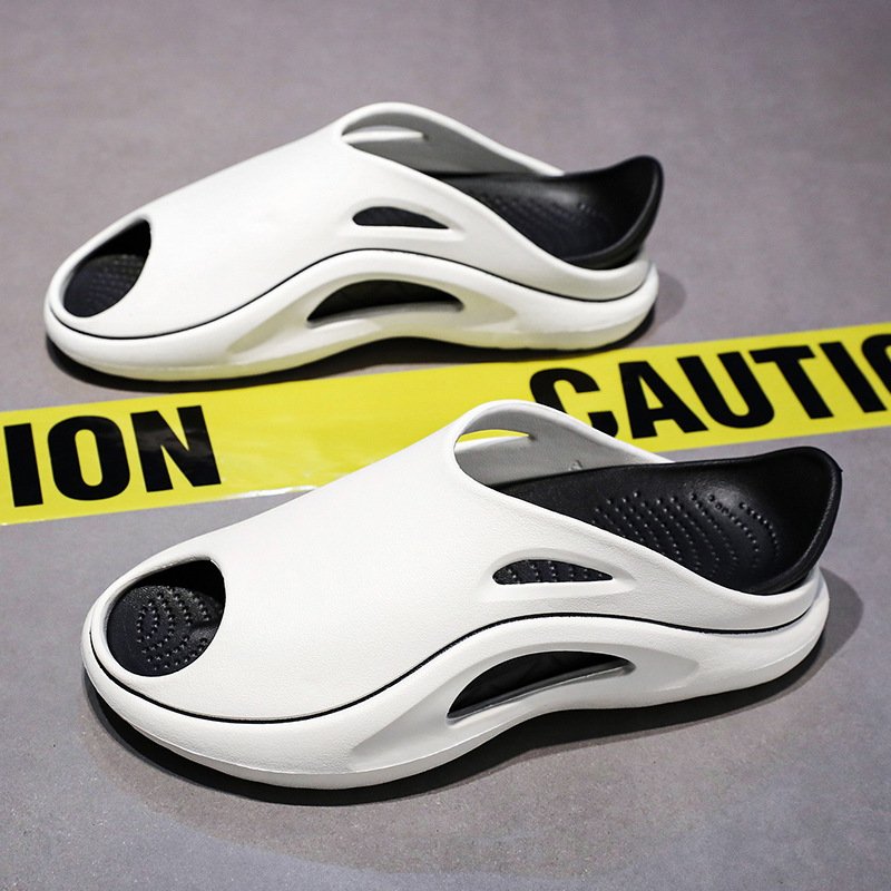 2024 New Personalize Mens Fashion Outdoor Beach Foam Runner Custom Logo Eva Sandals Shoes Sports Slides Slippers For Men