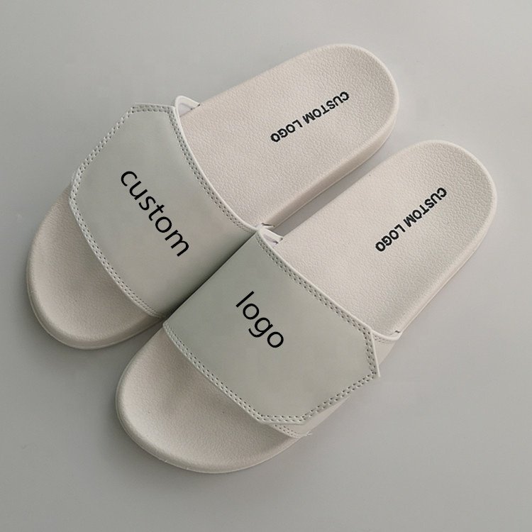 2021 Beach walk summer slipper shoes new design adjustable pvc sandals custom slides