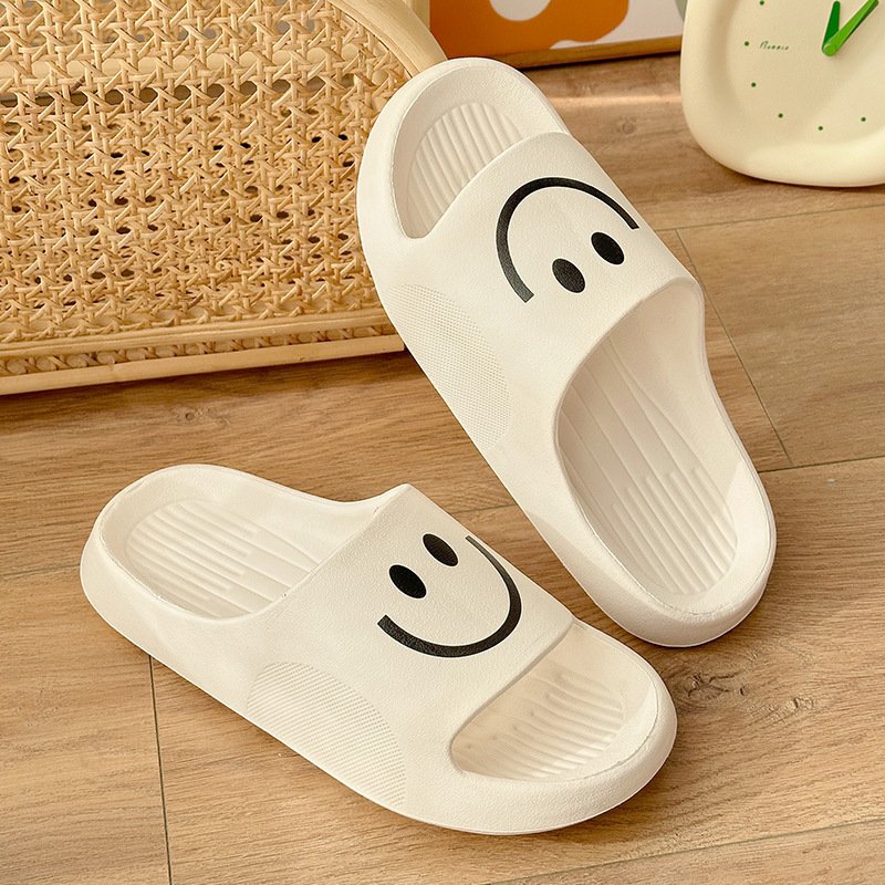 2024 Comfy and Smile Stylish Thick Sole Flip Flops Men Women EVA Sandals Shoes Outdoor Anti-Slip Slide Slippers