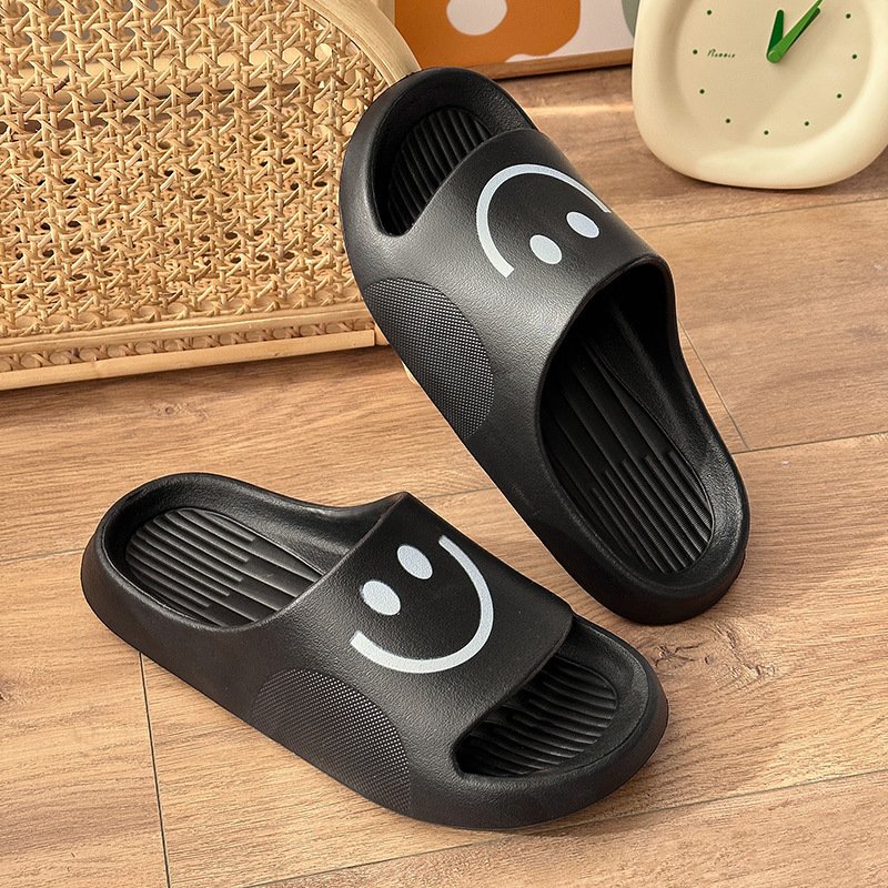 2024 Comfy and Smile Stylish Thick Sole Flip Flops Men Women EVA Sandals Shoes Outdoor Anti-Slip Slide Slippers