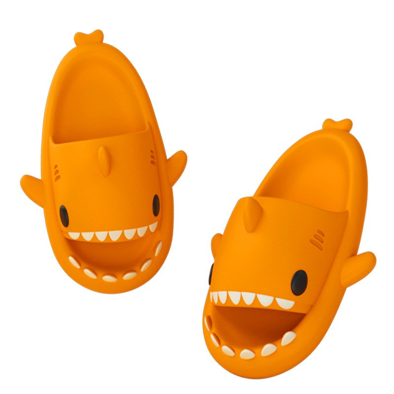 Adults cute funny summer home EVA soft cloud shark slides slippers for men women