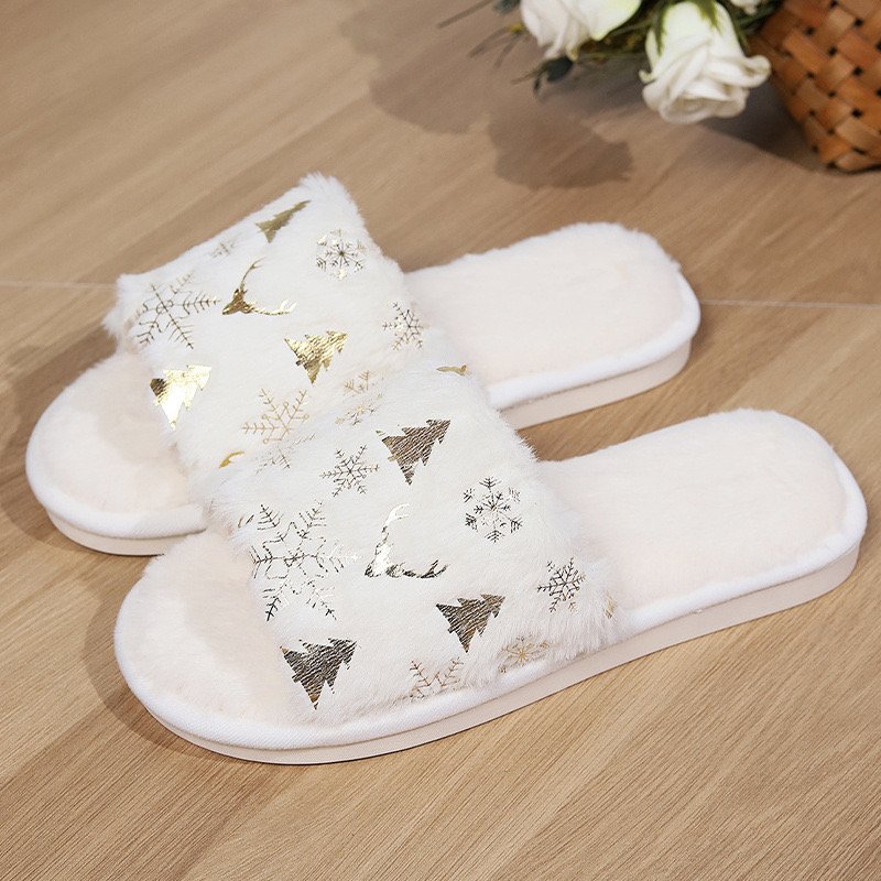 PVC Sole White Slipper House Latest Ladies Open Toe Slippers Women Home Slide Slippers