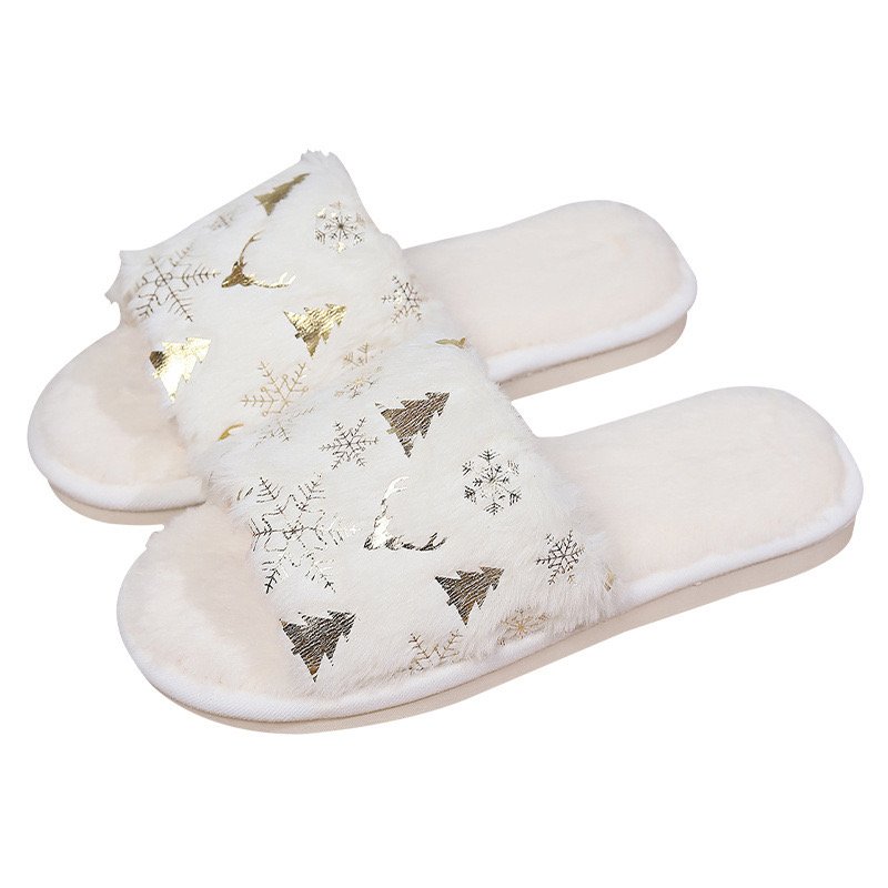 PVC Sole White Slipper House Latest Ladies Open Toe Slippers Women Home Slide Slippers