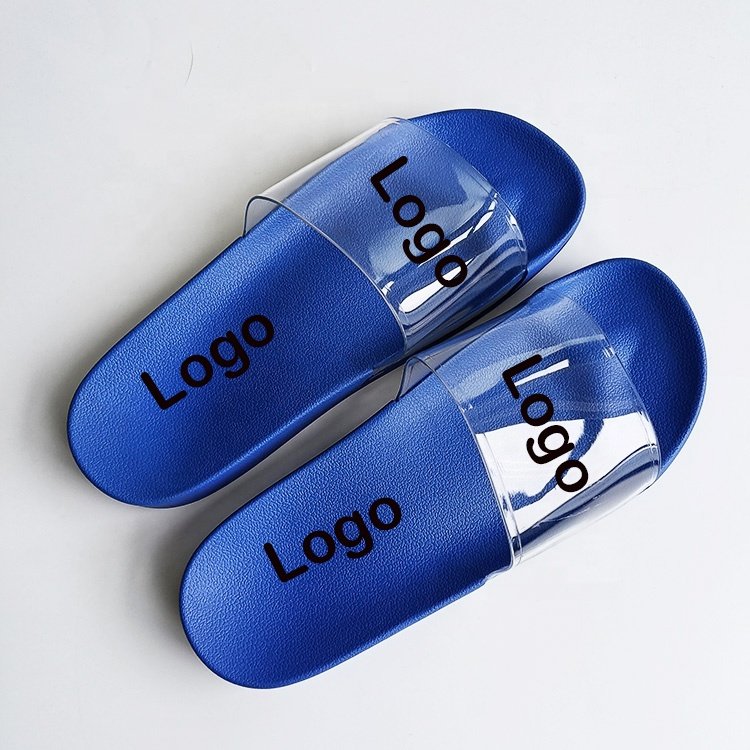 2022 New Style Slides Soft Comfortable Slippers Open Round Toe House For Men Transparent Strap Slides Shoes