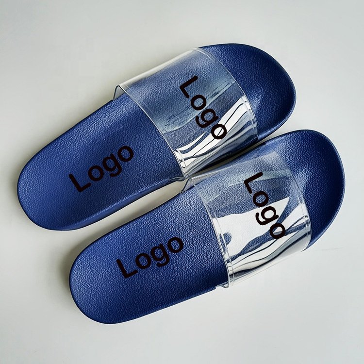 2022 New Style Slides Soft Comfortable Slippers Open Round Toe House For Men Transparent Strap Slides Shoes