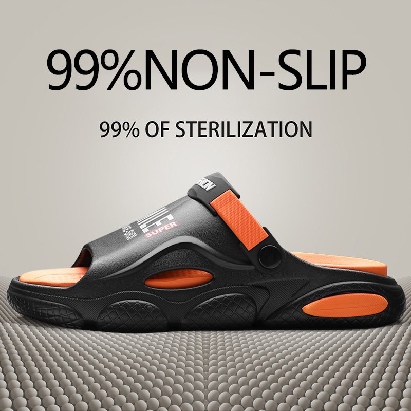 2024 New Cushioning Slippers Men's Summer Home Wear Non-slip And Wear-resistant Platform Platform Sandals For Two Sandals