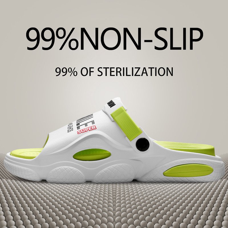2024 New Cushioning Slippers Men's Summer Home Wear Non-slip And Wear-resistant Platform Platform Sandals For Two Sandals