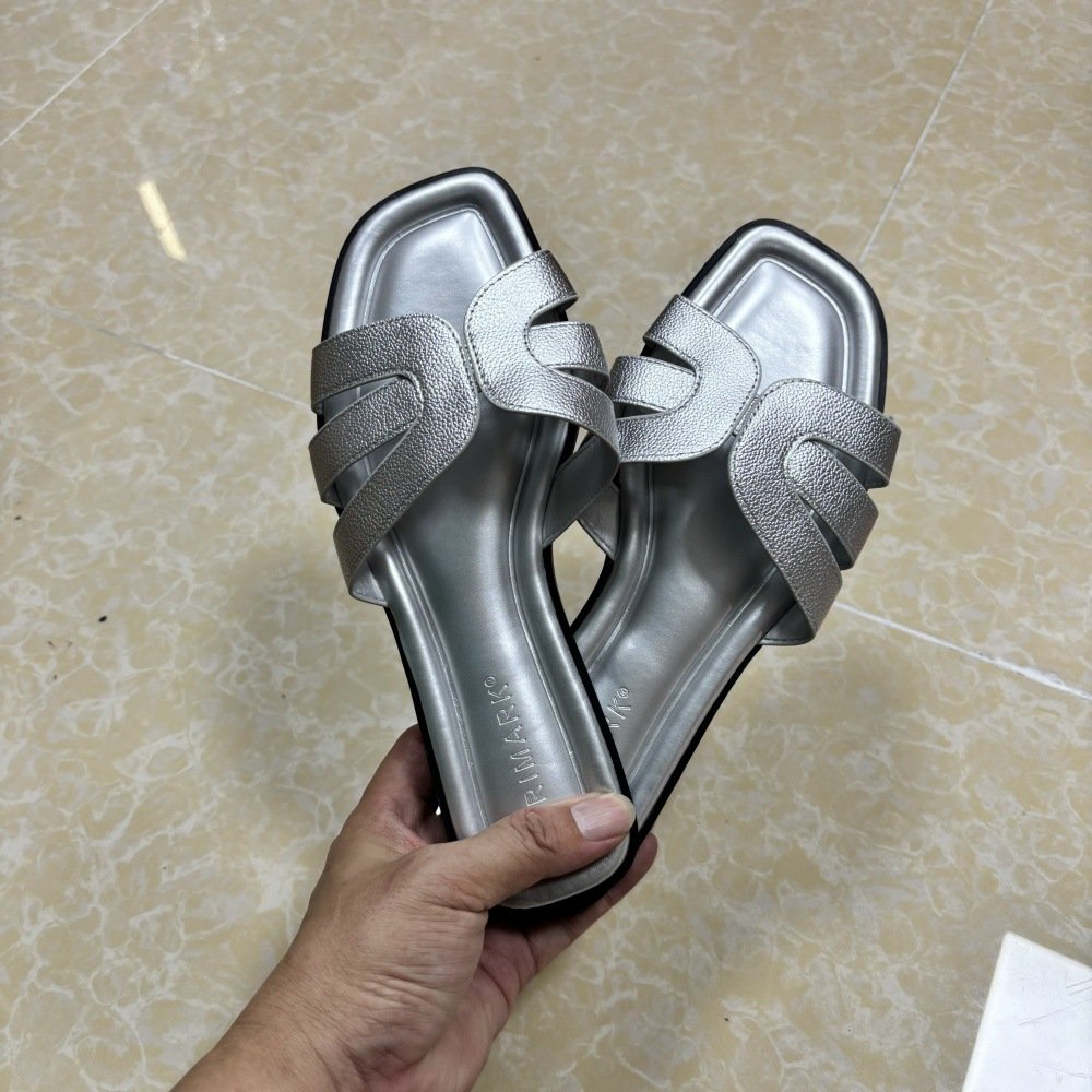 Ladies Sandals Casual Slides Slippers Fashion Designer Sandals Popular Pu Leather Beach Flat Sandals For Women And Ladies