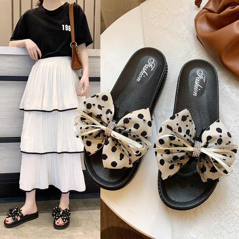 Factory New Design Latest Anti-slippery Bedroom Women Flat Sandals Slide Slipper For Ladies