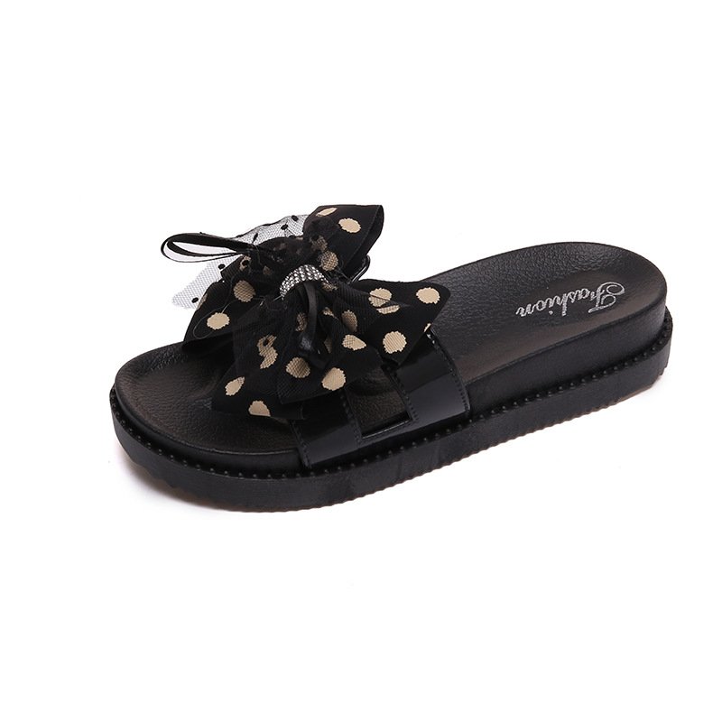 Factory New Design Latest Anti-slippery Bedroom Women Flat Sandals Slide Slipper For Ladies